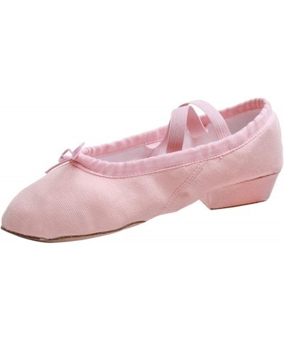 Dance Shoes for Girls Stretch Canvas Split Sole Ballet Shoes with Elastic Strap for Women Training Shoes Sandals Pink $10.77 ...