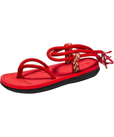 Men'S Heeled sandals Flats Flip Flops Arch Support Men Slides Men Platform Black Wedge Heels Heeled sandals For Men Dr D-red ...