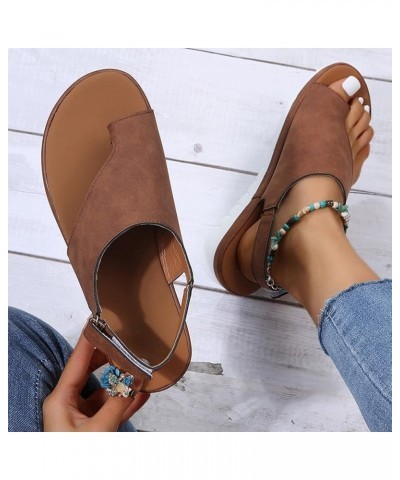 Women's Cute Strappy Wedge Sandals Comfortable Lace Up Platform Sandals Casual Summer Slipper Orthopedic Sandals Bunion Corre...