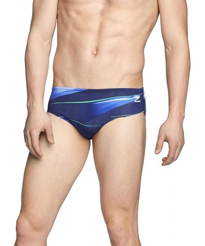 Men's Swimsuit Brief Endurance+ Printed Team Colors Infinite Blue/Green $18.26 Athletic Shoes