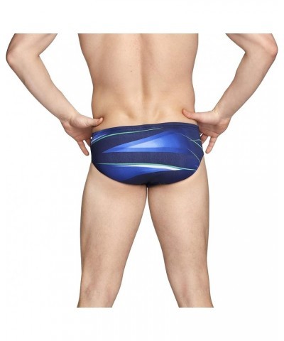 Men's Swimsuit Brief Endurance+ Printed Team Colors Infinite Blue/Green $18.26 Athletic Shoes