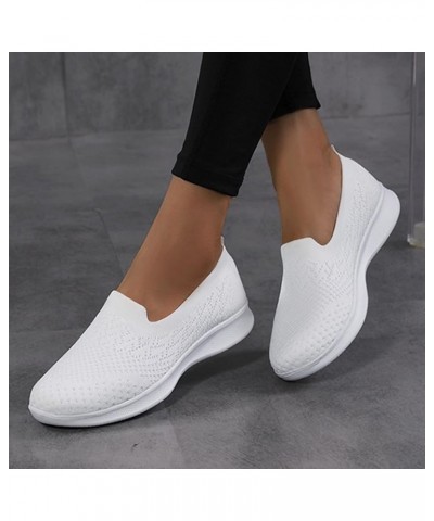 Mesh Bowknot Flat Bottom Wedges Women's Breathable Casual Fashion Shoes Women's casual shoes Ladies Sandals Size 9 White $11....