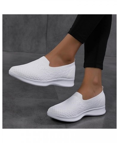 Mesh Bowknot Flat Bottom Wedges Women's Breathable Casual Fashion Shoes Women's casual shoes Ladies Sandals Size 9 White $11....