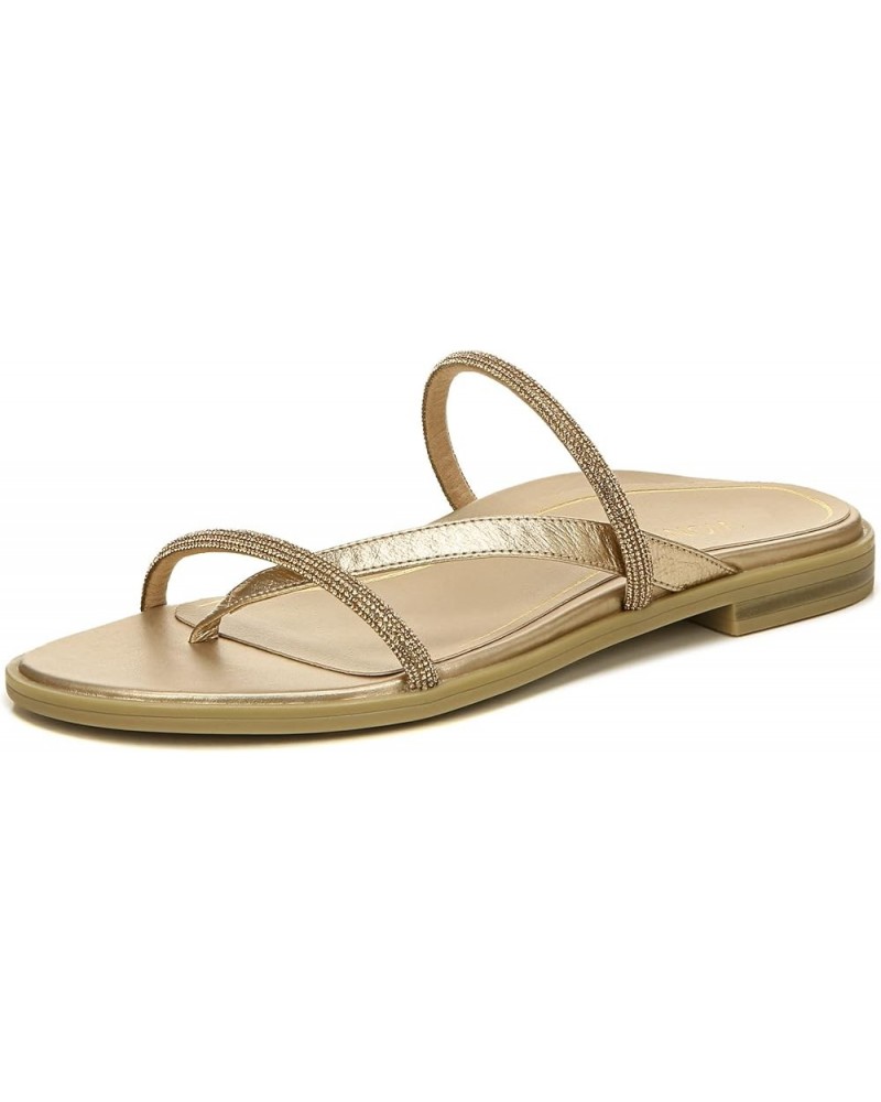 Women's Citrine Prism Flat Comfort Sandal- Supportive Slide Walking Sandals That Includes an Orthotic Insole and Cushioned Ou...