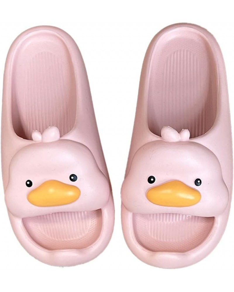 Cute Cartoon Duck Slippers: Cozy, Softsole House to Street indoor outdoor Summer Flip Flops for Women New One-band Pink $12.9...