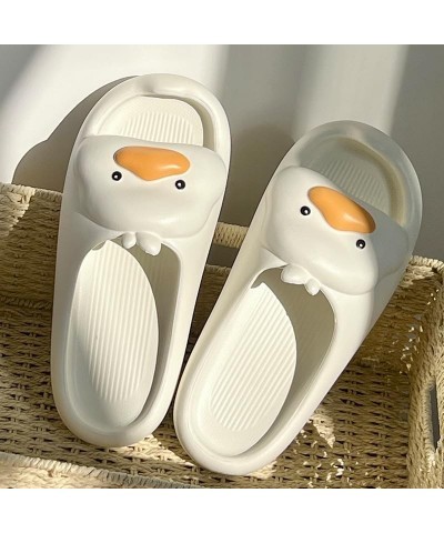 Cute Cartoon Duck Slippers: Cozy, Softsole House to Street indoor outdoor Summer Flip Flops for Women New One-band Pink $12.9...