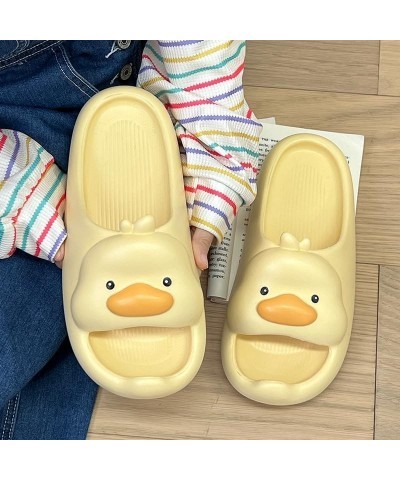 Cute Cartoon Duck Slippers: Cozy, Softsole House to Street indoor outdoor Summer Flip Flops for Women New One-band Pink $12.9...