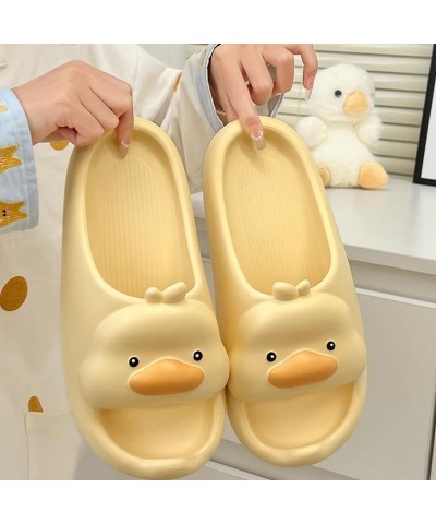 Cute Cartoon Duck Slippers: Cozy, Softsole House to Street indoor outdoor Summer Flip Flops for Women New One-band Pink $12.9...