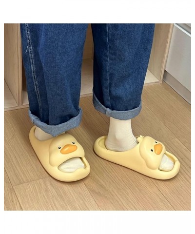 Cute Cartoon Duck Slippers: Cozy, Softsole House to Street indoor outdoor Summer Flip Flops for Women New One-band Pink $12.9...