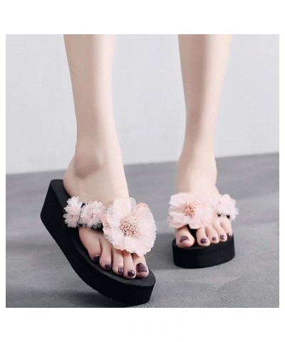 Flip Flop Women Sandals Cushion Slides Silver Sandals Fish Sandals Women Sandal Sandals Women Fashion Heels F 11-pink $12.38 ...