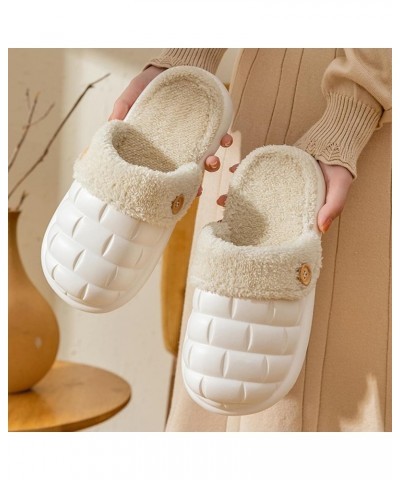 Costumes House Slippers for Women Men Colorful Winter Fashion Shoes Fit and Flare Buttery Feeling Loungewear C-white $10.89 S...