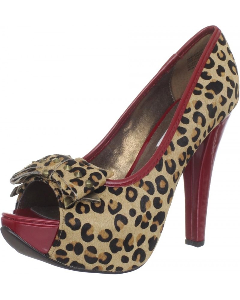 Women's Isla Bonita Open-Toe Pump Leopard $31.61 Sandals