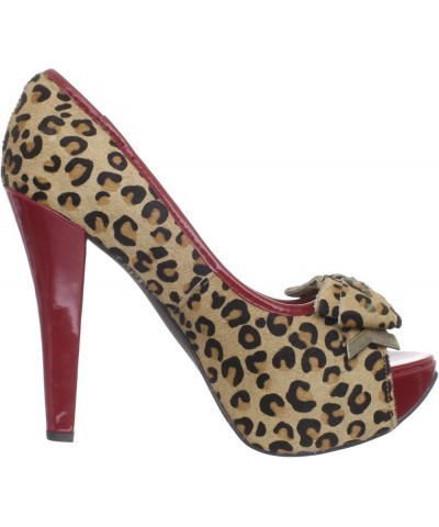 Women's Isla Bonita Open-Toe Pump Leopard $31.61 Sandals