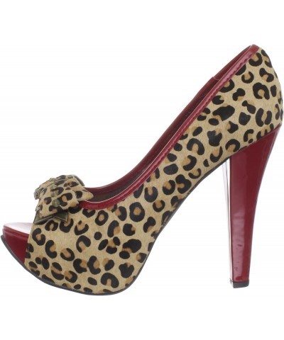 Women's Isla Bonita Open-Toe Pump Leopard $31.61 Sandals