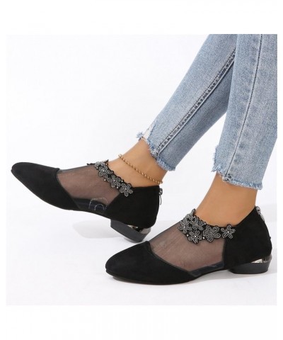 Stylish Boots Designed For Women Fashion Bows Leather Toe Chunky Ankle Boots With Back Women Platform Shoes Size9.5 $28.30 Boots