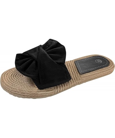 Wedge Sandals for Women Dressy Platform Open Toe Wedges Sandals Comfy Slip On Cork Foot Bed, Black 125-nrny-black-2 $16.79 Sa...