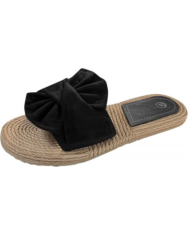 Wedge Sandals for Women Dressy Platform Open Toe Wedges Sandals Comfy Slip On Cork Foot Bed, Black 125-nrny-black-2 $16.79 Sa...