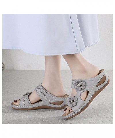 Orthopedic Shoes for Women Womens Orthopedic Flip Flops Wide Womens Summer Shoes White Women's Dress Sandals Walking Shoes Wo...