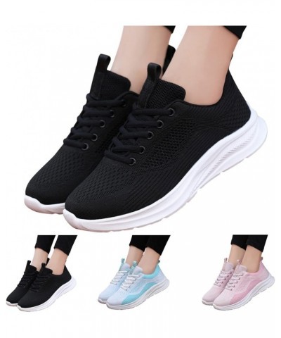 Workout Sneakers for Women 2022, Slip On Breathe Mesh Walking Shoes Women Sneakers Wedge Platform Loafers Z 15-black $14.12 A...