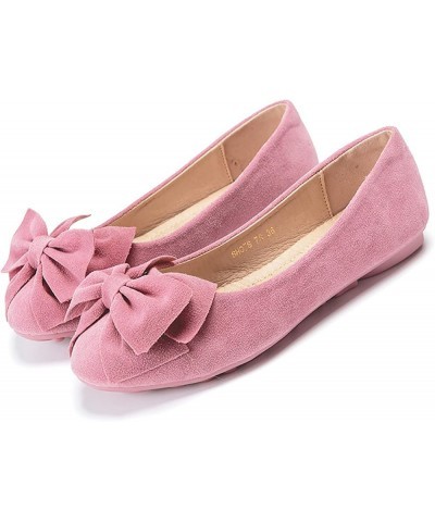 Women Singles Shoes Flat Shoes Bowknot Casual Shoes Slip On Work Shoes Flat Work Shoes for Women Office Red $17.53 Slippers