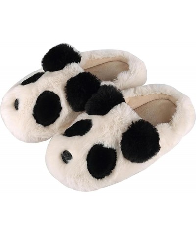 Cute Slippers Women Winter Fluffy Furry Warm Slippers Indoor Fuzzy Slippers B $33.46 Slippers