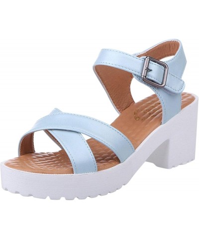 Wedge Sandal for Women Ankle Strap Flatform Arch Support Fish Mouth Toe Retro Platform Shoes Chunky Waterproof Breathable B48...