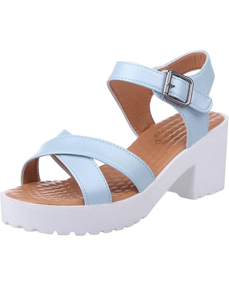 Wedge Sandal for Women Ankle Strap Flatform Arch Support Fish Mouth Toe Retro Platform Shoes Chunky Waterproof Breathable B48...