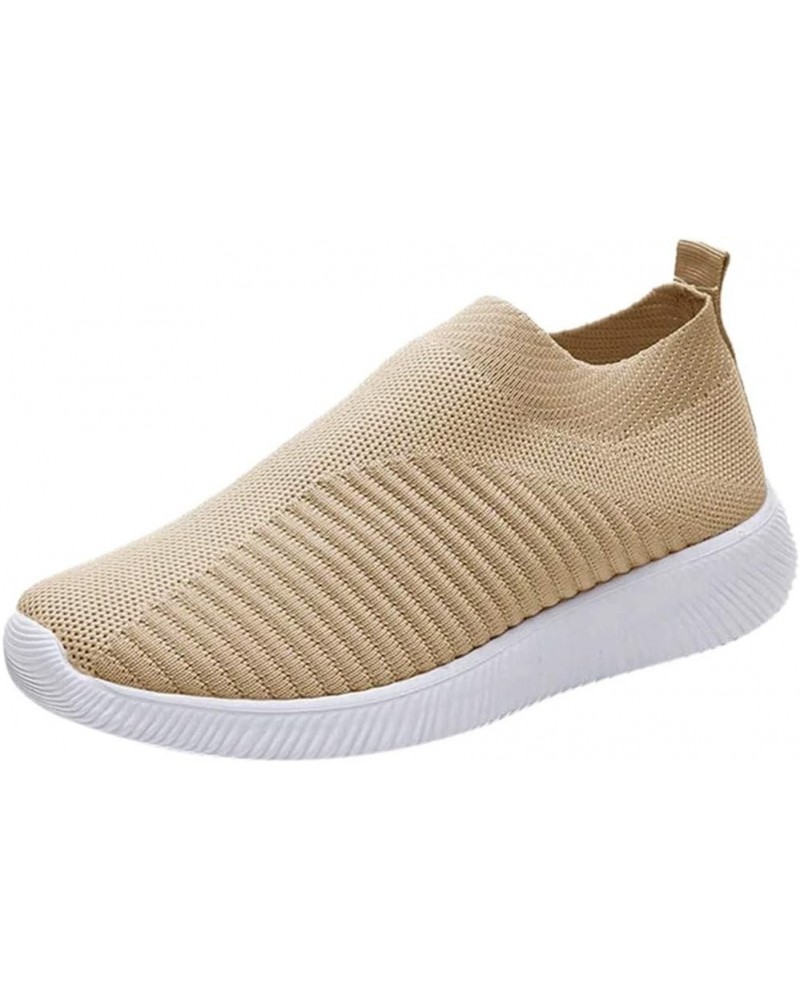 Sneakers for Women Walking Shoes, Women's Sneakers Athletic Sport Running Tennis Walking Shoes Non-Slip Gym Sneakers Khaki $1...