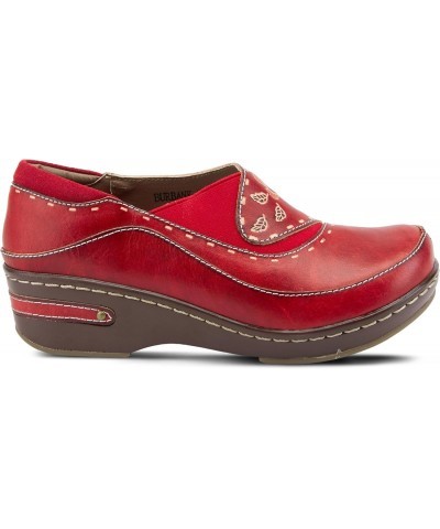 Women's Burbank Slip-On Shoe Red EU 40 / US 9 $72.48 Loafers & Slip-Ons