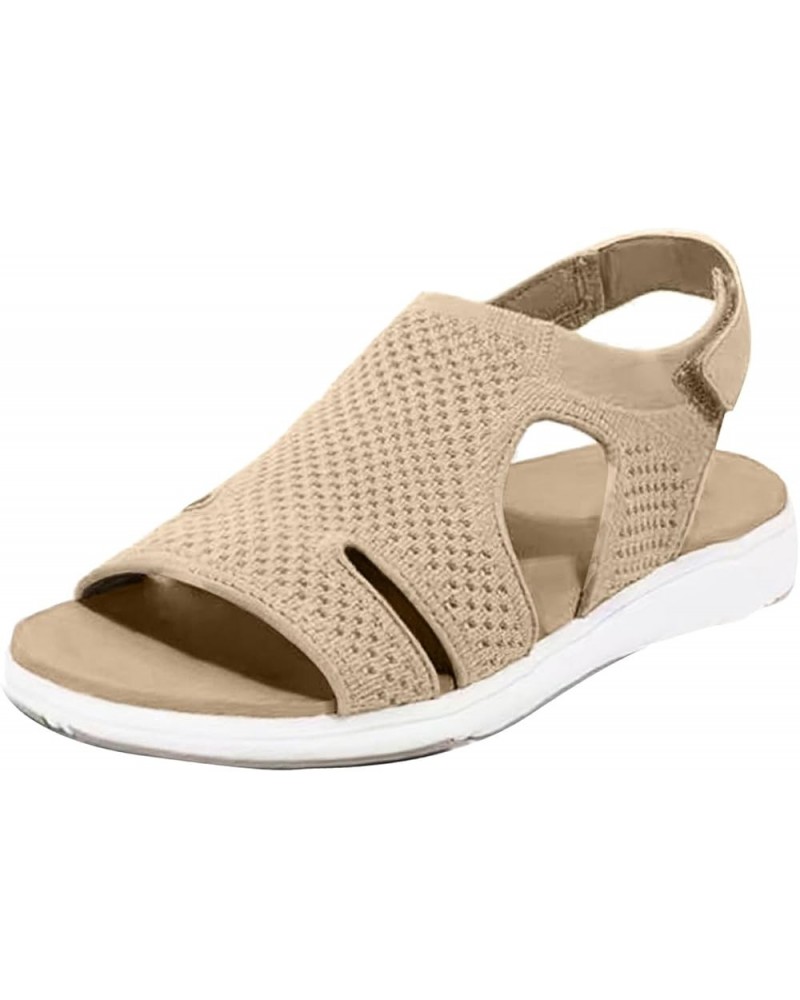 Sport Flex Sandals For Women Size 12 Flats For Women Wide Width Sandals For Women Sandals For Women Sport Sandals Wome Beige ...