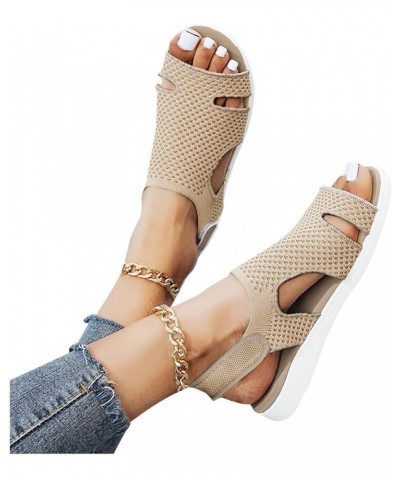 Sport Flex Sandals For Women Size 12 Flats For Women Wide Width Sandals For Women Sandals For Women Sport Sandals Wome Beige ...