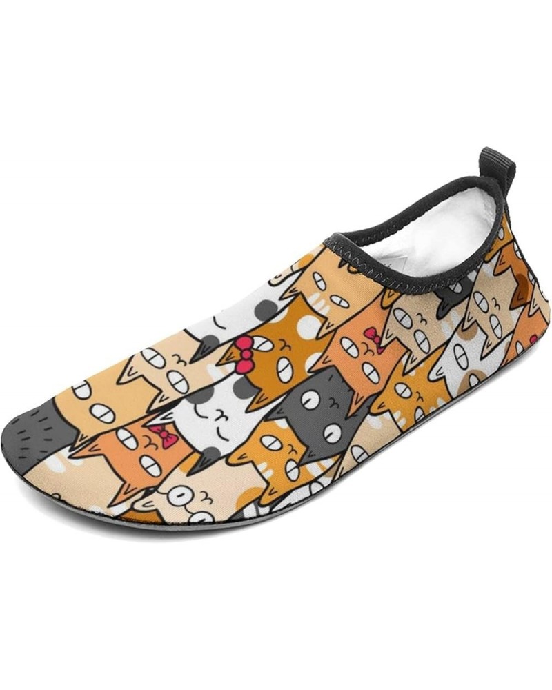 Funny Kittens Water Shoes Barefoot Aqua Pool Socks for Beach Swim Walking 11/12women,9/10men $18.59 Outdoor Shoes