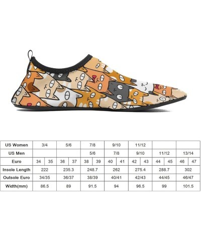 Funny Kittens Water Shoes Barefoot Aqua Pool Socks for Beach Swim Walking 11/12women,9/10men $18.59 Outdoor Shoes