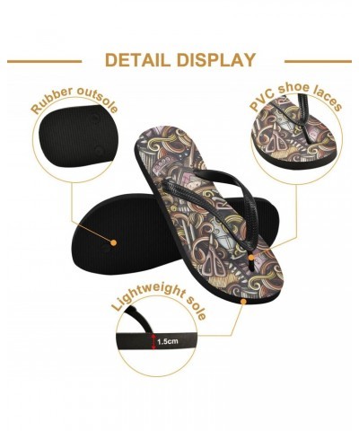 Hair Salon Cute Doodles Flip Flop Sandal Men's and Women's Summer Sandal | Beach & Water Shoes（148） $12.41 Sandals