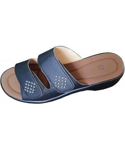 Flip Flops Women Size 10 Womans Sandals Womens Flip Flops Sandals Women Sandals Women Comfortable Womens Ball 7-navy $21.46 S...