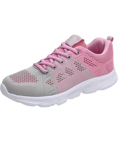 womens training shoes Sneakers for Women Casual Breathable Mesh Walking Shoes Lightweight Slip On Casual Shoes Z 12-pink $14....