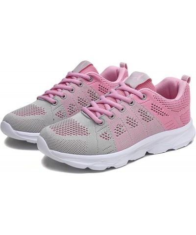 womens training shoes Sneakers for Women Casual Breathable Mesh Walking Shoes Lightweight Slip On Casual Shoes Z 12-pink $14....