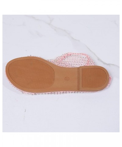 Flats for Women Block Heels Shoes Comfort Orthopedic Sandals Buckle Slip On Casual Summer Bohemian Slide 167-ixpyn-pink-f $14...