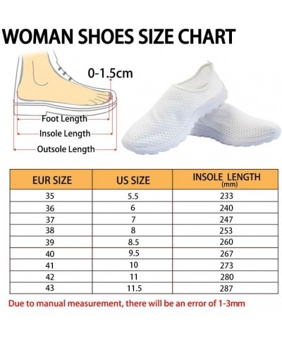 Floral Shoes for Women Sneakers Fashion Slip On Walking Shoes Breathable Mesh Non Slip Running Sports Shoes Style-6 $21.06 At...