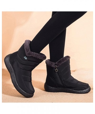 Snow Boots for Women Cute White Fashion Womens Winter Thermal Boots Womens Winter Boots Size 7 Waterproof Winter Women Boots ...