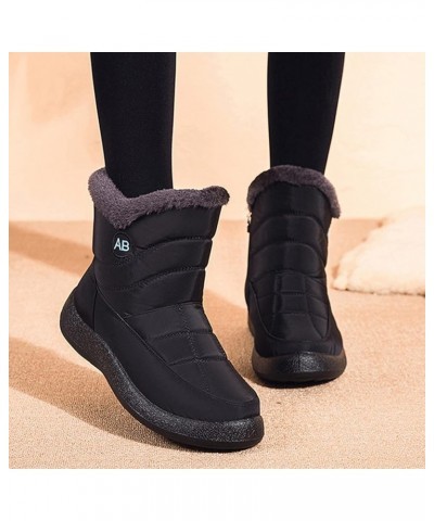 Snow Boots for Women Cute White Fashion Womens Winter Thermal Boots Womens Winter Boots Size 7 Waterproof Winter Women Boots ...