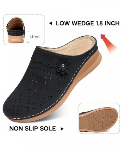 Flat Sandals for Women Dressy Womens Comfortable Floral Non Slip Breathable Thick Soled Large Size Mules Clogs Shoes Sandals1...