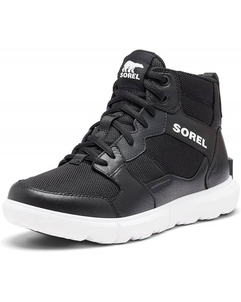 Women's Explorer II Sneaker Mid Waterproof Shoe Black/White $54.98 Fashion Sneakers