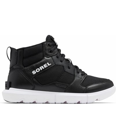 Women's Explorer II Sneaker Mid Waterproof Shoe Black/White $54.98 Fashion Sneakers