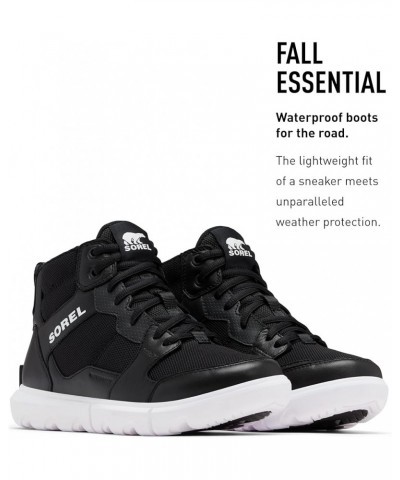 Women's Explorer II Sneaker Mid Waterproof Shoe Black/White $54.98 Fashion Sneakers