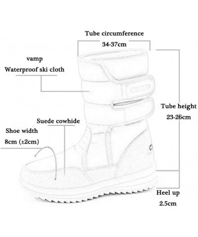 Snow Boots, Fashion New Thick Ankle Boots, Non-Slip Wear-Resistant Ladies Winter Shoes, Outdoor Winter Snow-Proof Hiking Boot...