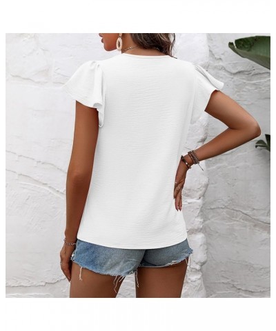 Floral Tops for Women Button Down Fashion Casual Long Short Sleeve T Shirts Basics under Shirt White $15.98 Athletic Shoes