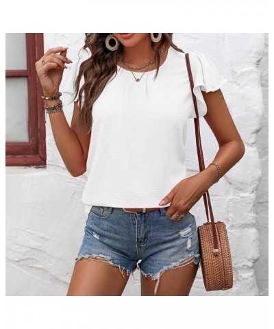 Floral Tops for Women Button Down Fashion Casual Long Short Sleeve T Shirts Basics under Shirt White $15.98 Athletic Shoes