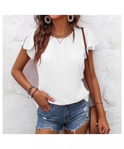 Floral Tops for Women Button Down Fashion Casual Long Short Sleeve T Shirts Basics under Shirt White $15.98 Athletic Shoes