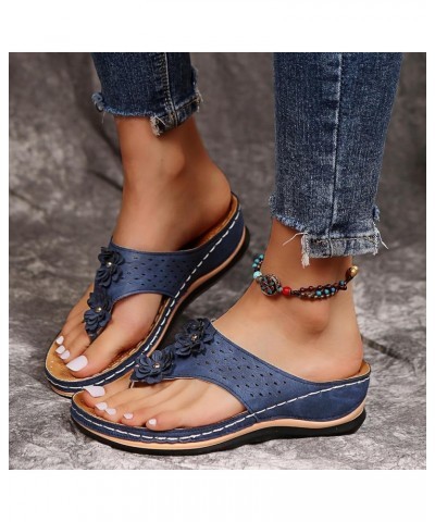 Orthopedic Wedge Sandals for Women Summer Dressy Open Toe Ankle Strap Platform Sandals Comfortable Casual Low Wedges Sandals ...